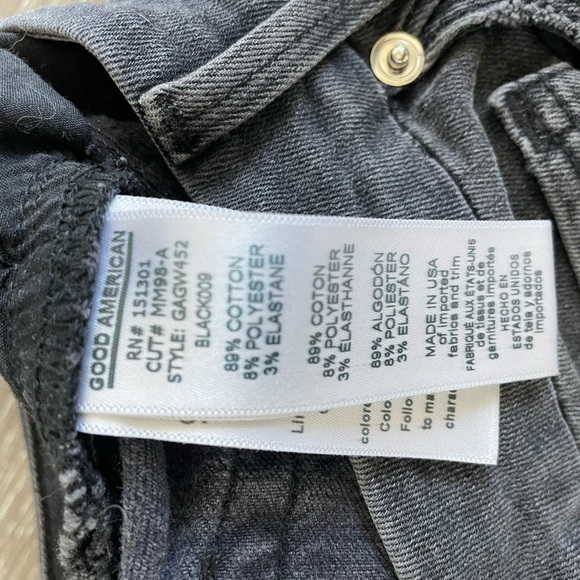 Good American distressed high rise jeans - Picture 3 of 4